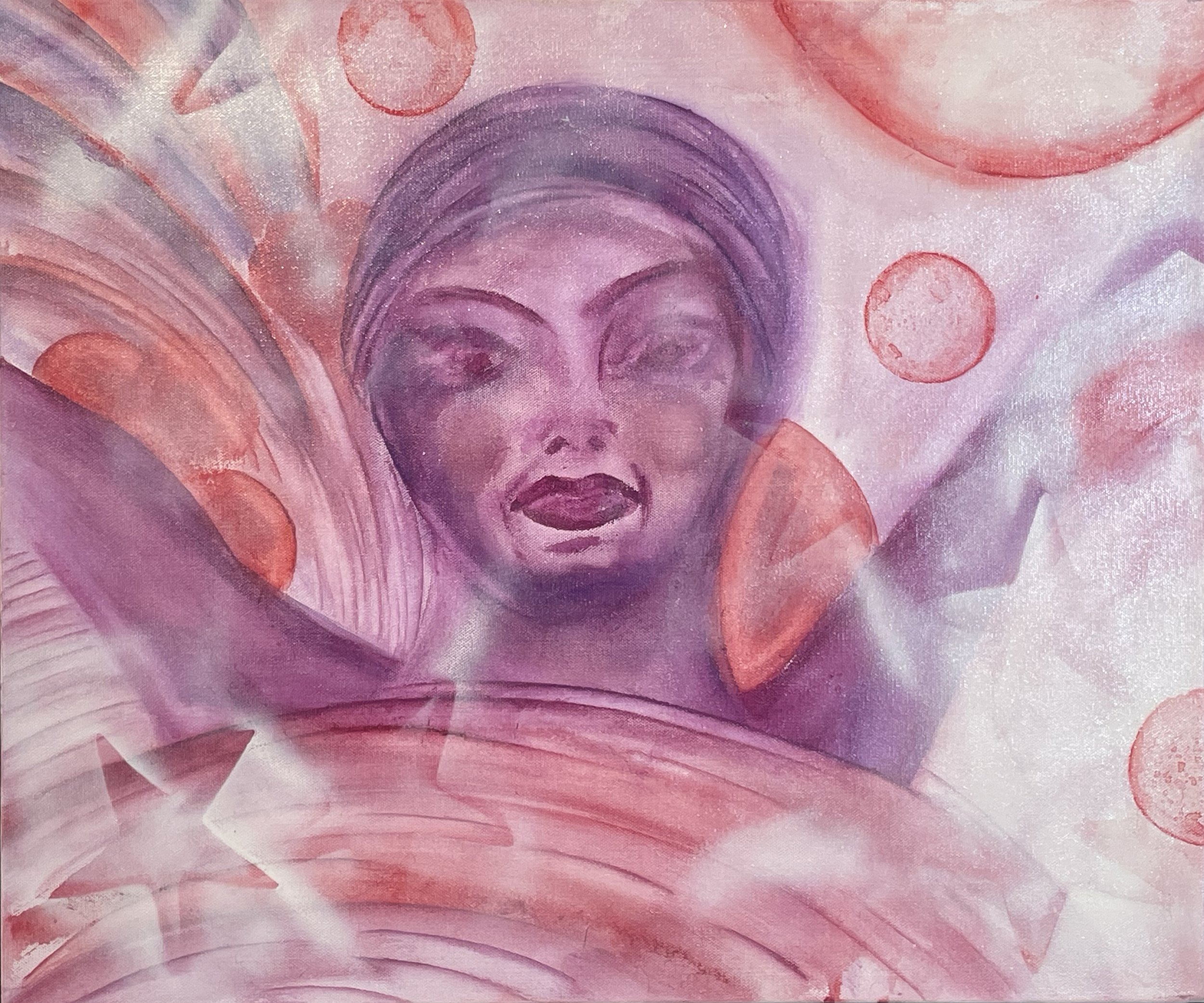 And Then We Emerged to See the Stars Again - 20" x 24" - mixed media on canvas - 2025