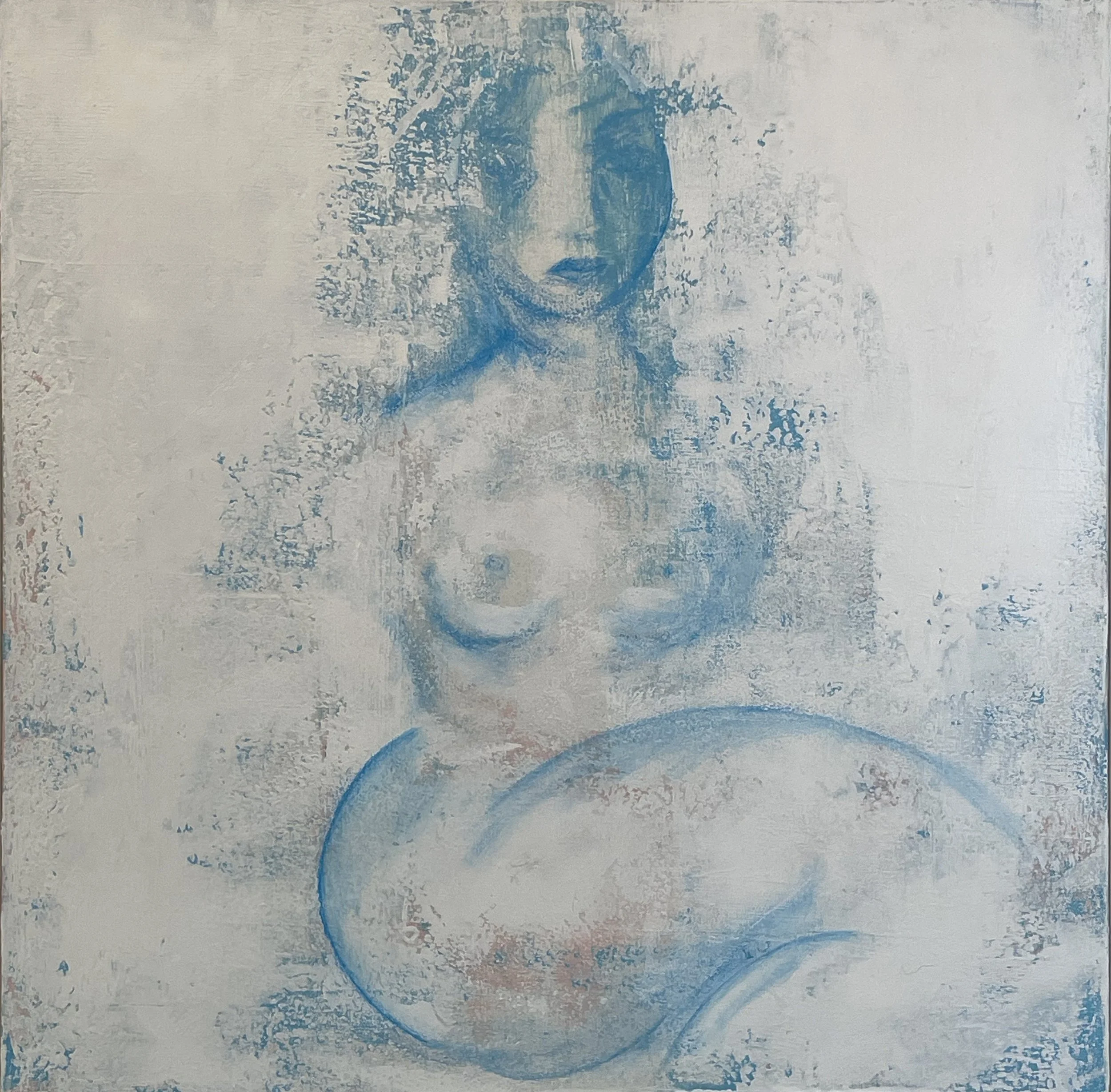 Broken is a Beautiful Place to Start - 30" x 30" - mixed media on canvas - 2025 - $1,000