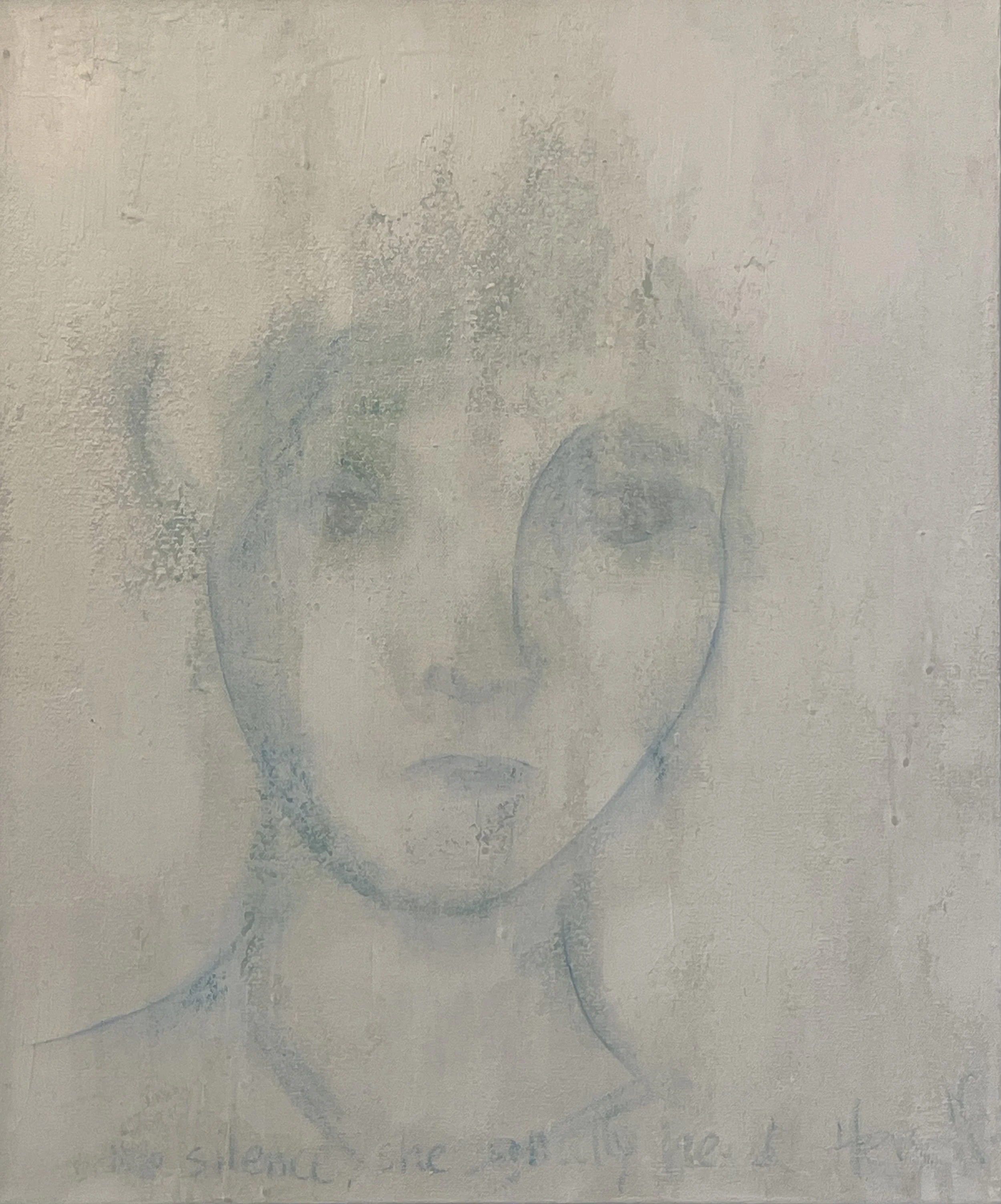 In The Silence, She Finally Heard Herself - 24" x 20" - Mixed Media on Canvas - 2025 - $550