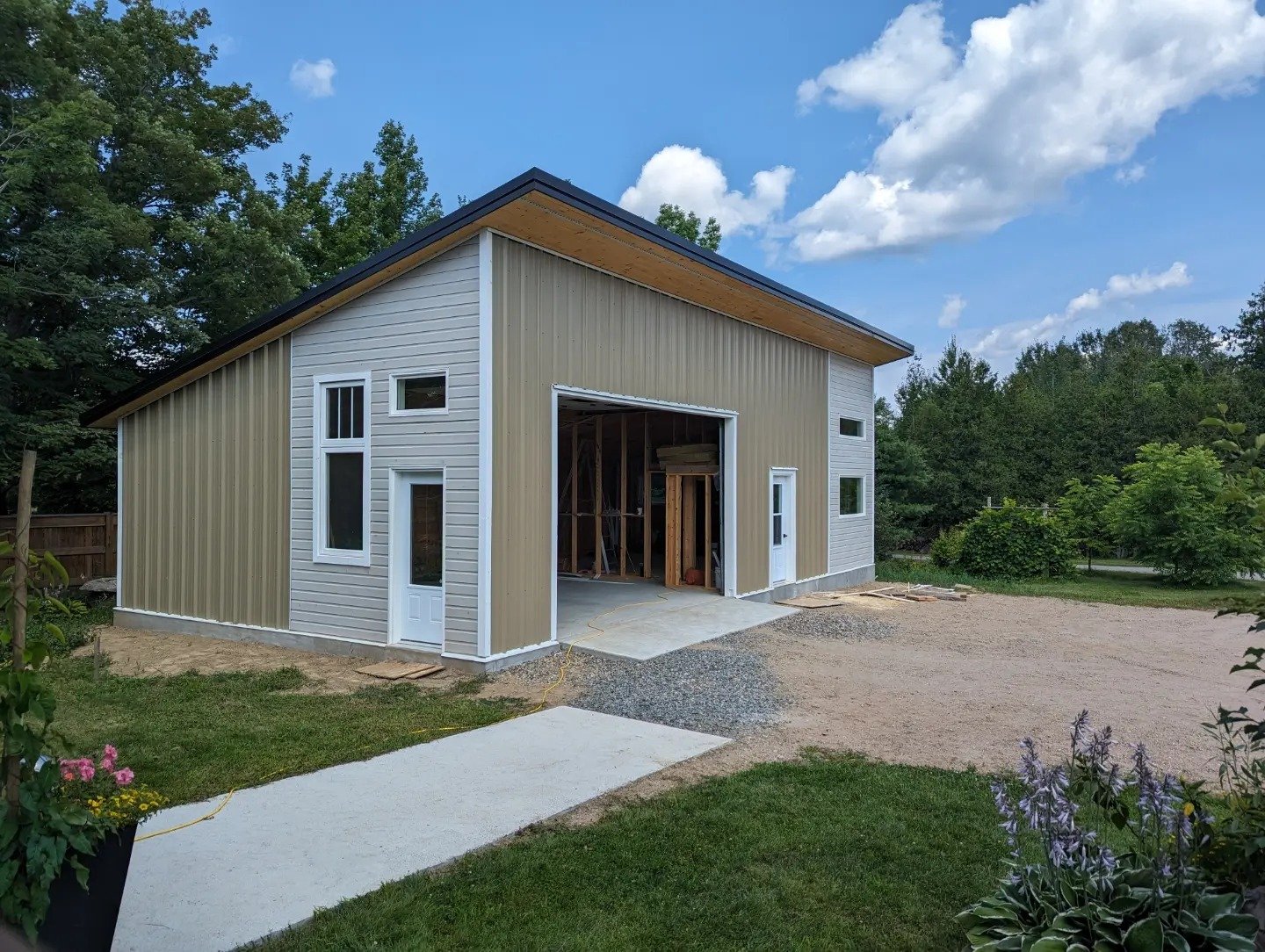Garage and workshop