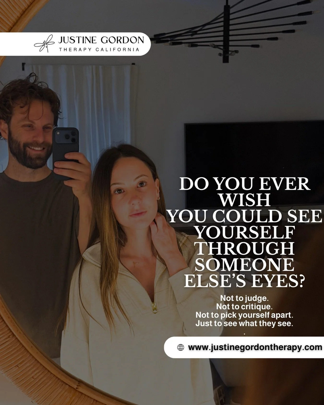 Do you ever wish you could see yourself through someone else&rsquo;s eyes?

Not to judge.
Not to critique.
Not to pick yourself apart.

Just to see what they see.

To know if you&rsquo;re warmer than you feel.
If you&rsquo;re doing better than you th