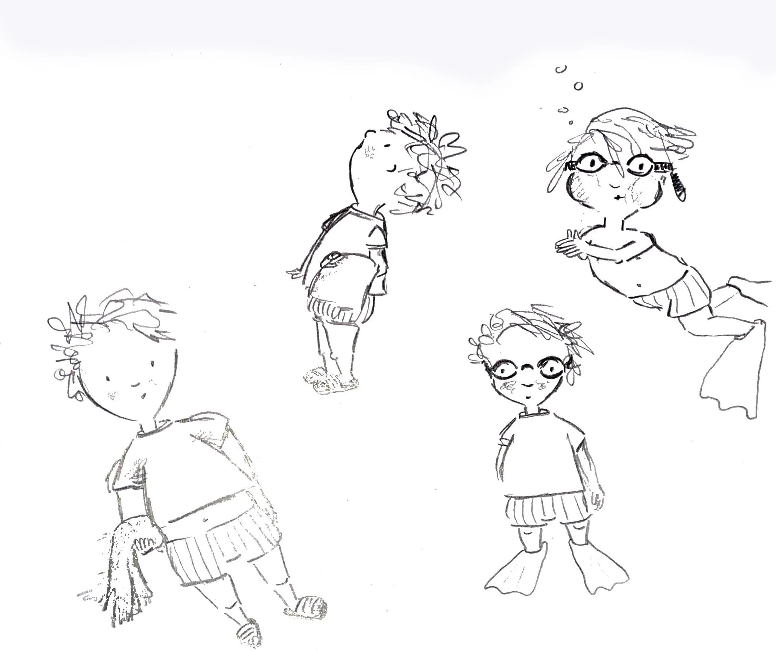 Taavi - erste Charakter-Skizzen