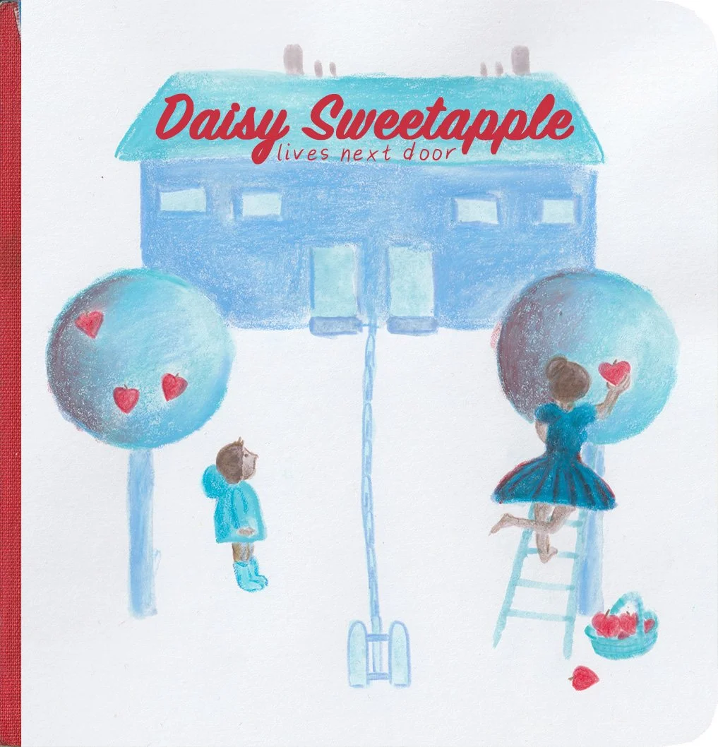 The Imagined Book Cover Series - eine Instagram-Challenge. Der Titel war vorgegeben, die Umsetzung erfolgte durch mich.
"Daisy Sweetapple lives next Door"