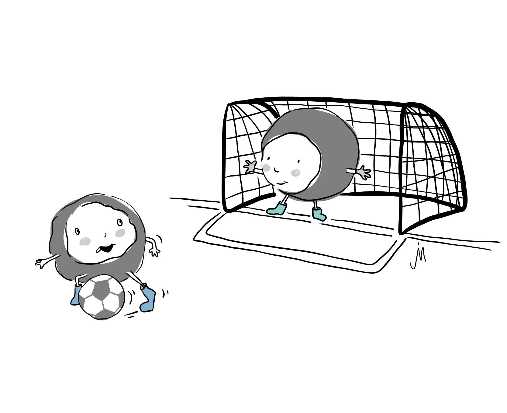 Kastanienkinder spielen Fußball, Kita-Maskottchen