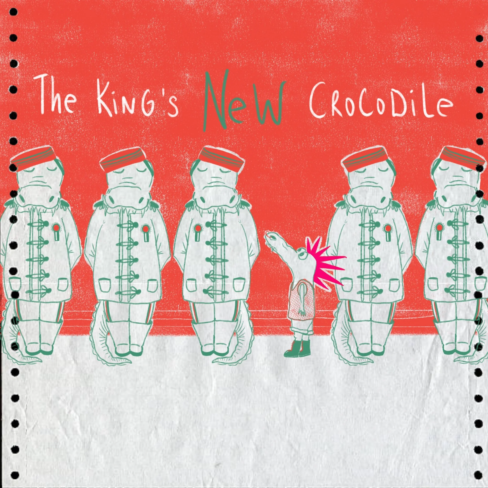The Imagined Book Cover Series - eine Instagram-Challenge. Der Titel war vorgegeben, die Umsetzung erfolgte durch mich.
"The King's New Crocodile"
