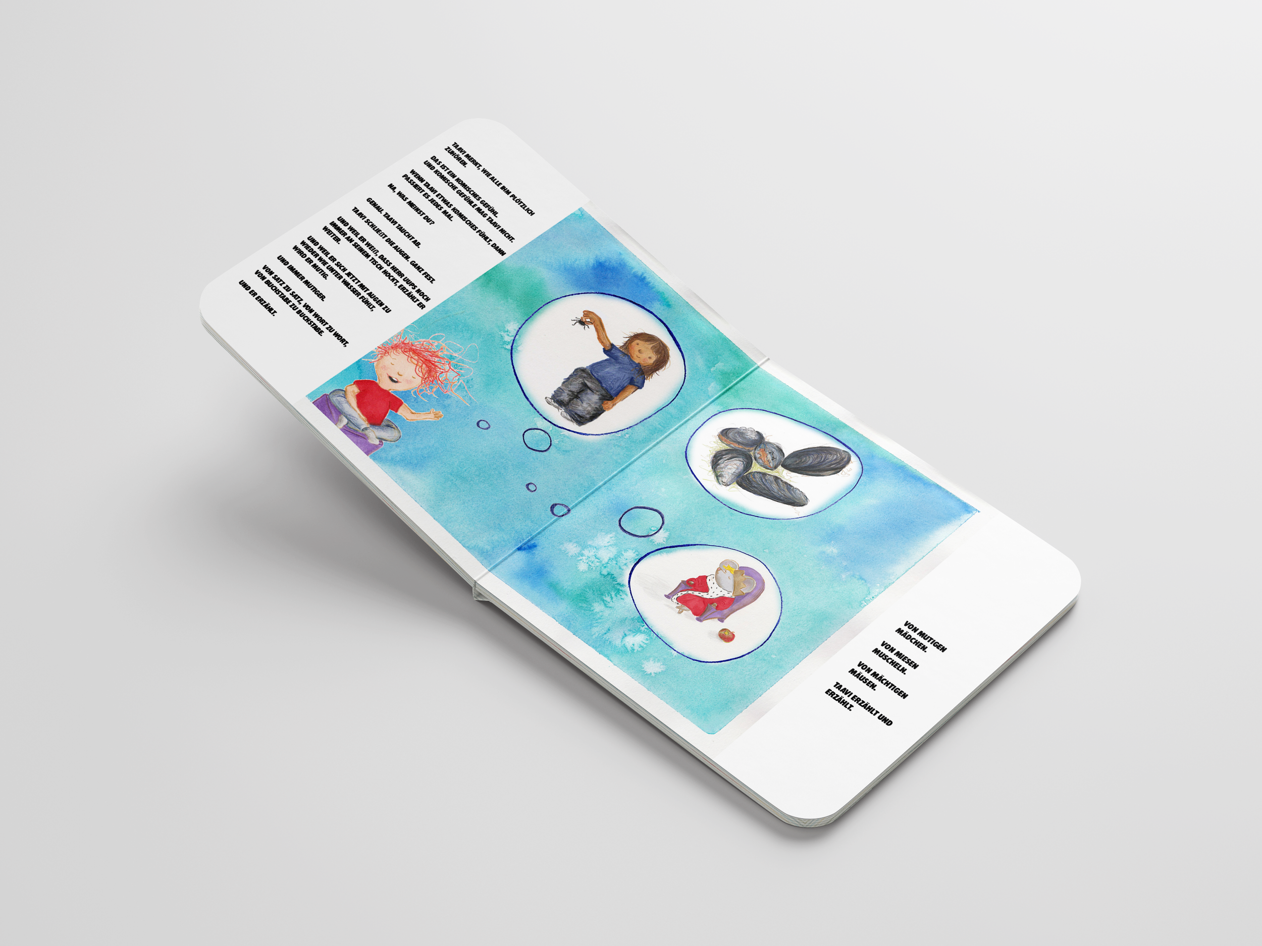 Taavi taucht ab - Mockup Innenseite