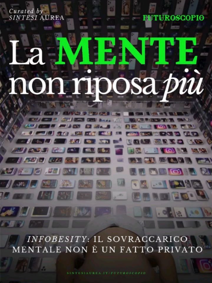 "L'𝙸𝚗𝚏𝚘𝚋𝚎𝚜𝚒𝚝𝚢 ci sfida a tornare padroni della nostra capacit&agrave; cognitiva, a esercitare il discernimento. 

Solo negli spazi di 𝚛𝚒𝚌𝚎𝚛𝚌𝚊 e di 𝚟𝚞𝚘𝚝𝚘, possiamo coltivare le virt&ugrave; che ci sono assegnate, ponendo fin
