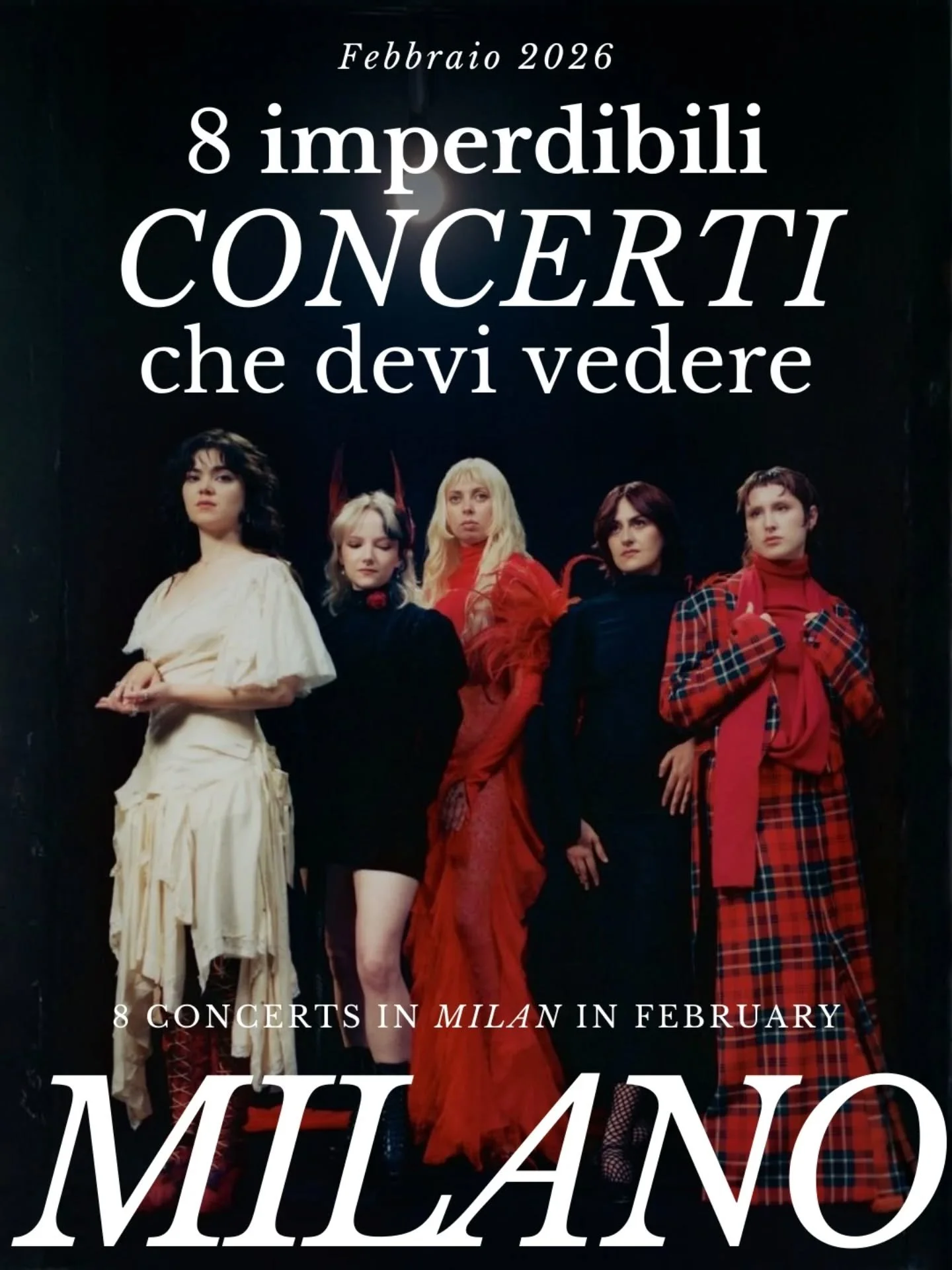 Se vivi a Milano , ecco i live da segnare subito

Chi cerca cosa fare a Milano a febbraio trova nei concerti dal vivo una risposta concreta, trasversale, emotiva. Dai club ai teatri, dagli spazi indipendenti alle venue iconiche, la citt&agrave; offre