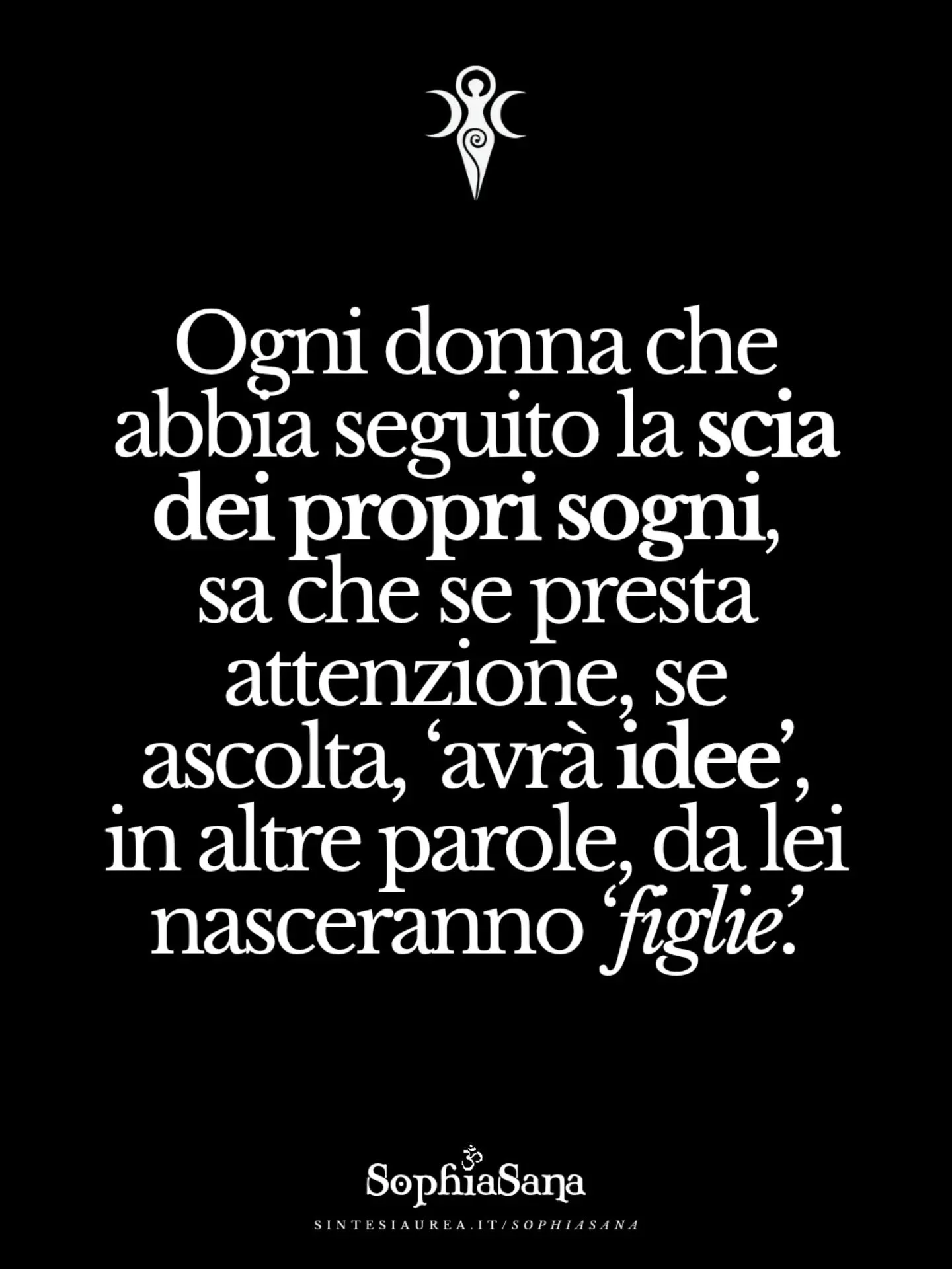 Siamo madri di rivoluzioni, di poesie, di soluzioni concrete l&igrave; dove regnava l'inerzia. Oggi celebriamo l'essere 'madri' come capacit&agrave; di dare forma al mondo, il nostro.

Ogni vostra intuizione sposta un po' pi&ugrave; in l&agrave; l'or