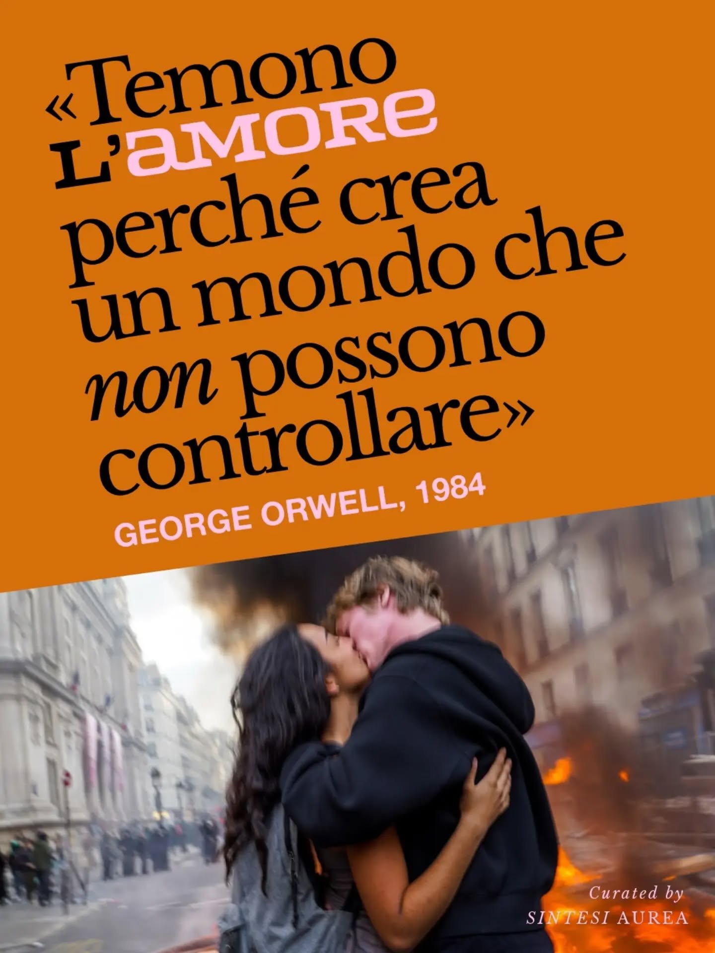 Quando Winston Smith, un impiegato del Ministero della Verit&agrave; a Londra, stufo di vivere sotto il controllo assoluto del Grande Fratello, inizia a scrivere un diario (psicoreato) innamorandosi di Julia, una giovane donna del Partito Esterno, la