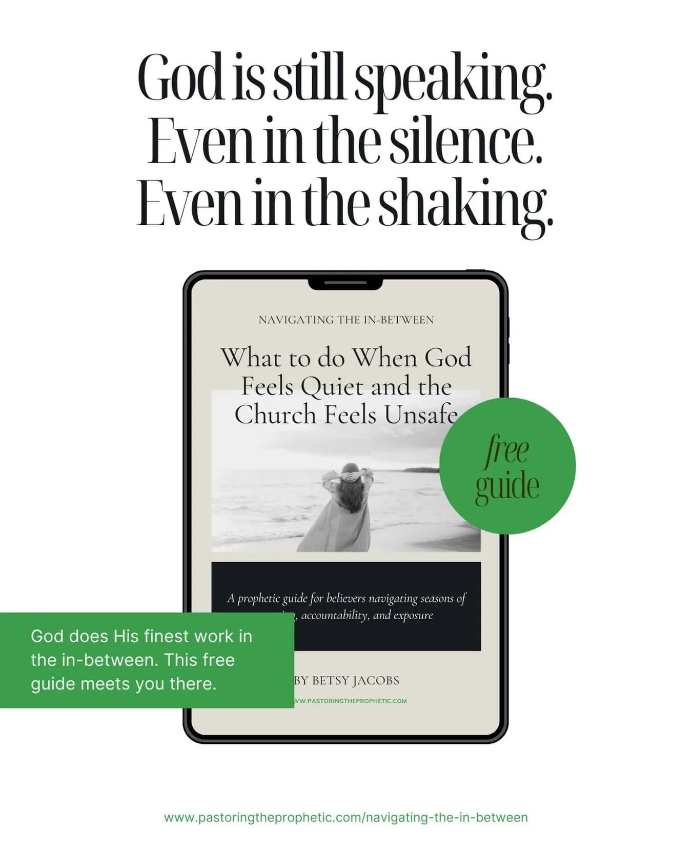 When the leaders and people you looked up to disappoint you, it can shake more than your trust in them. It can shake your trust in yourself. In what you heard. In what you believed.

But God is not shaken and the Holy Spirit does not grow weary. 

Ho