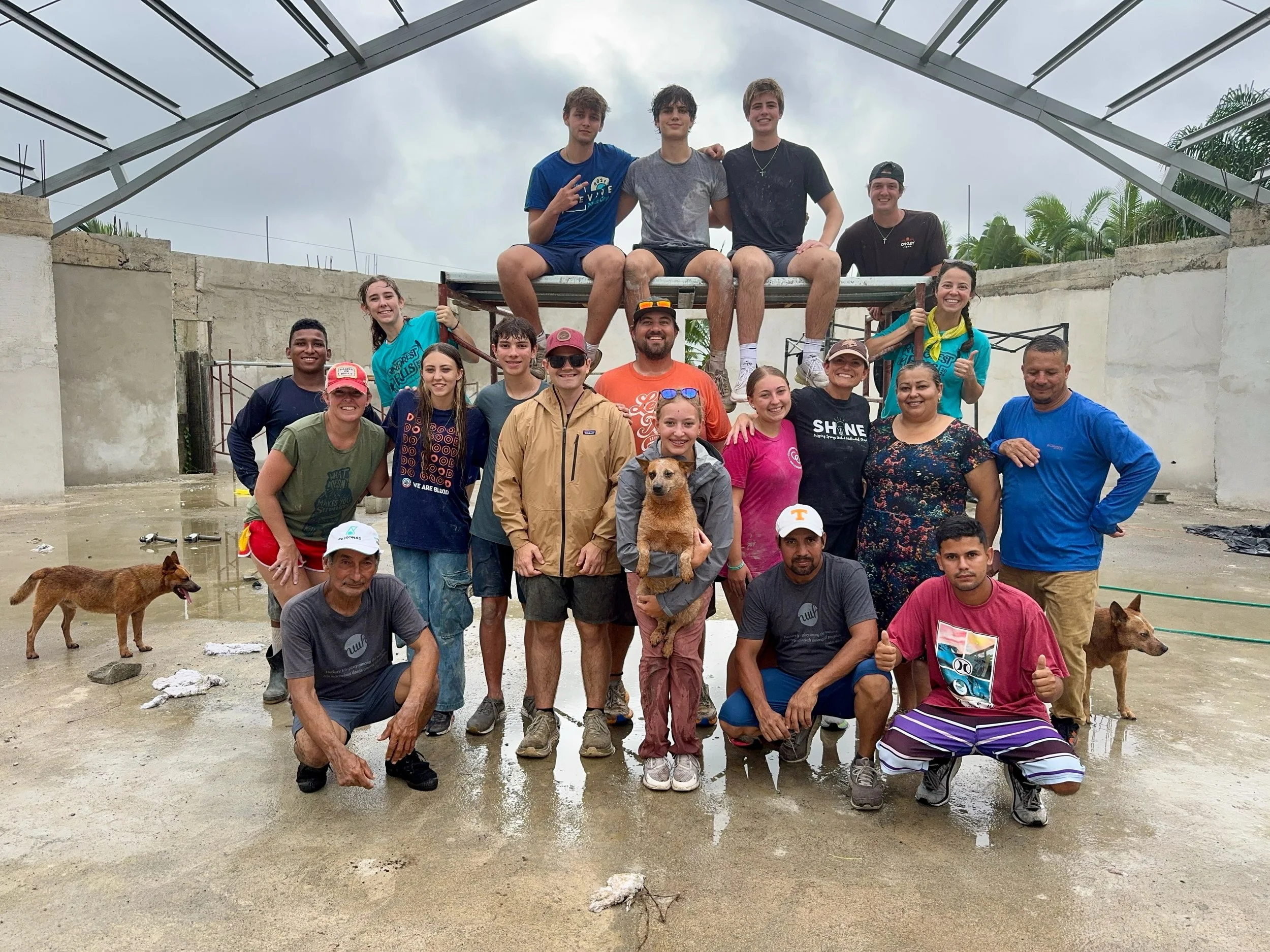 Back from Costa Rica with sore muscles, a mountain of dirty clothes, and a full heart.

I had the opportunity to spend the week in Gu&aacute;piles helping build a church alongside an incredible group of teenagers, including my daughter. It had been a