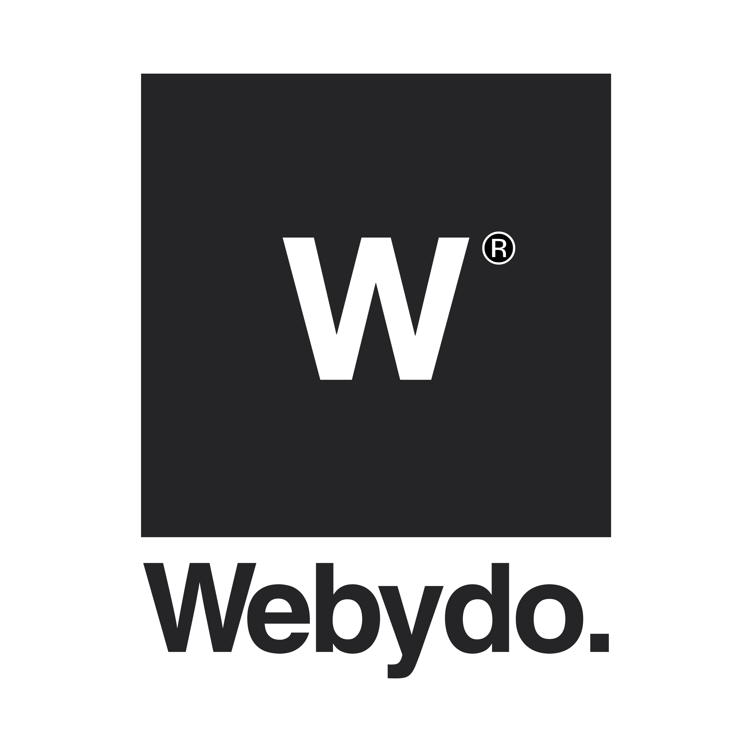Black square with white text reading "W W" and a registered trademark symbol.