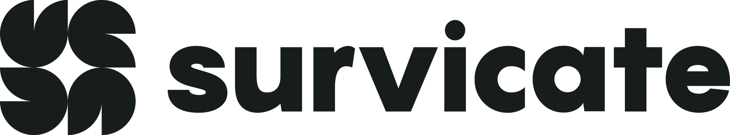 Survive logo with a flower-shaped icon to the left