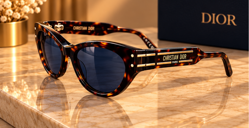 Dior – Lunettes de soleil écaille marron