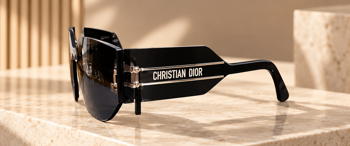 Dior — Lunettes de soleil oversize noires