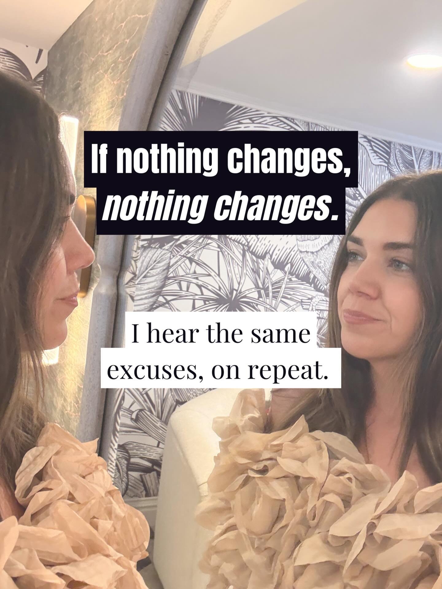 You&rsquo;re not stuck.
You&rsquo;re postponing yourself.

Every &ldquo;when&hellip;&rdquo; is a delay tactic dressed up as logic.

And here&rsquo;s the uncomfortable truth:
The version of you who is visible, paid well, confident and magnetic?
She&rs