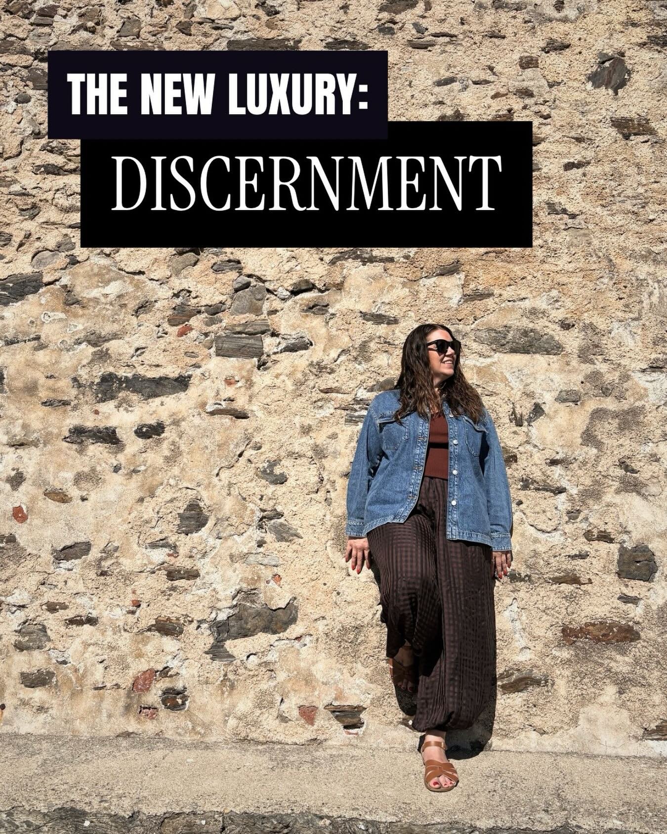 Luxury used to mean money.
Now I think it means discernment.

We&rsquo;re entering a new era of style.
It&rsquo;s not trend-led. It&rsquo;s identity-led.

Everyone has access to the same inspiration now.
The same Pinterest boards.
The same &ldquo;mus
