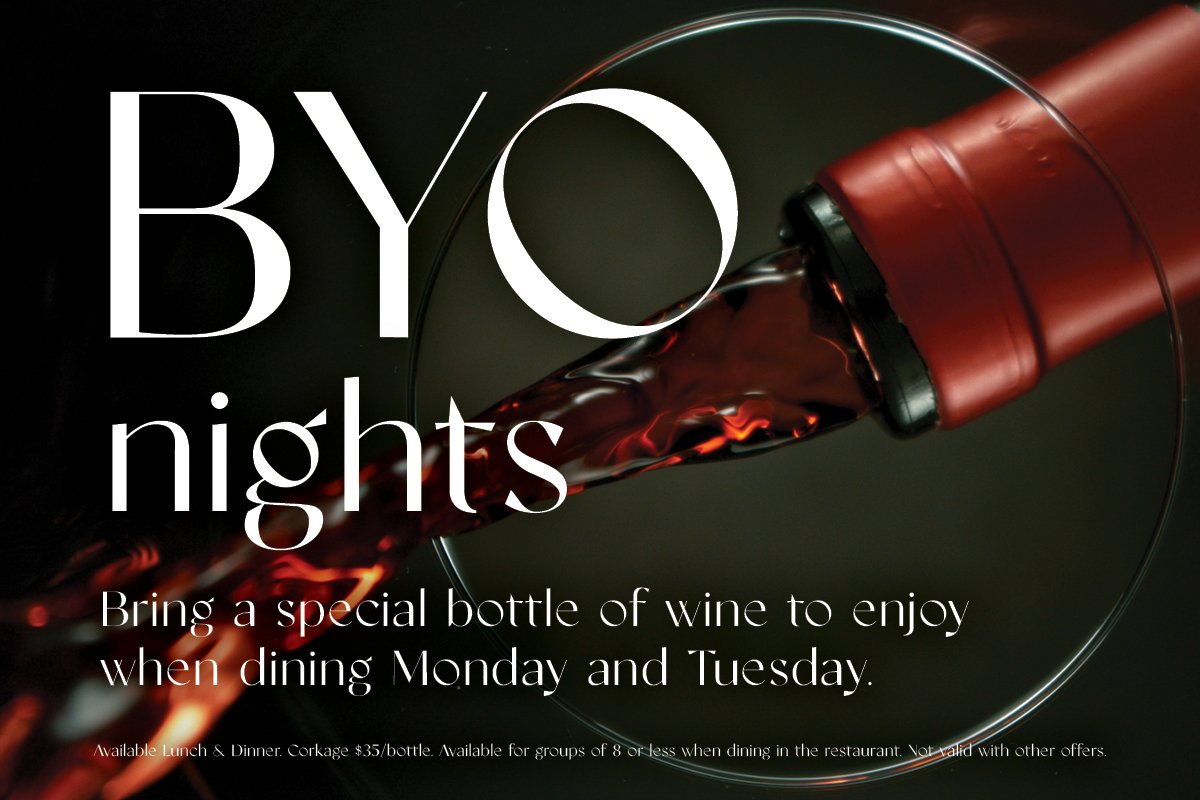BYO NIGHTS - MON &amp; TUES