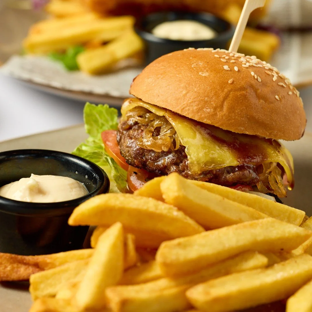 Lunch done right! Try out our Wagyu Beef Burger - with chips to pair, it's hard not to love.