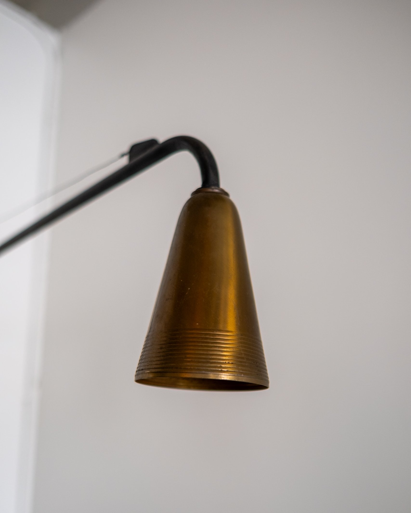 Mid-Century Wall Extension Swing Arm Sconce in Brass 02.jpg