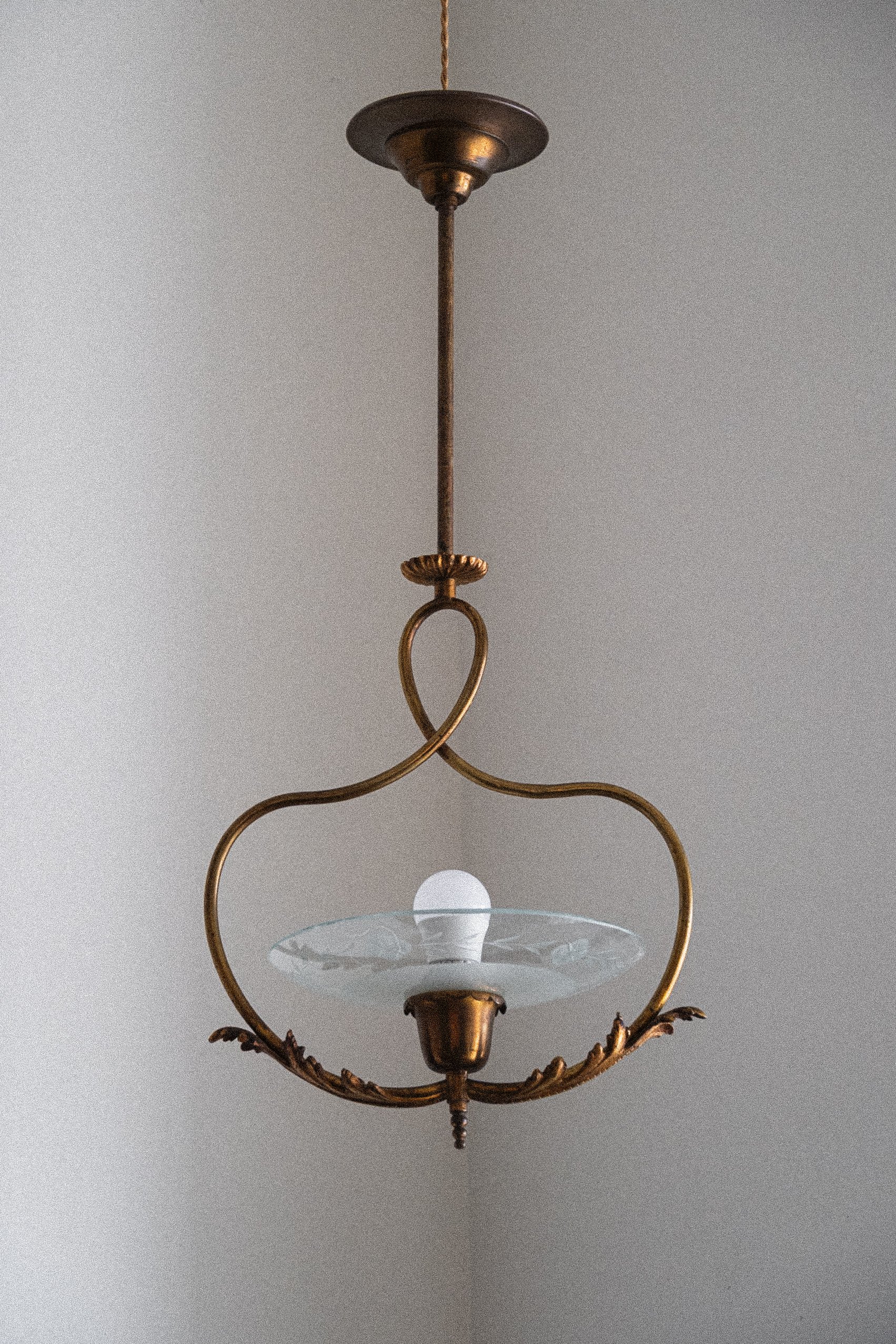 VINTAGE ITALIAN BRASS PENDANT