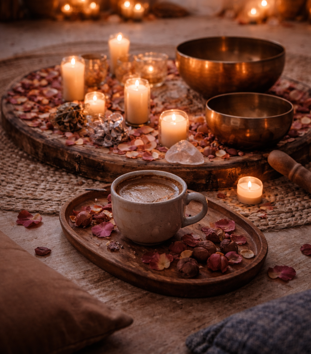 Valentine's Day Cacao and Sound Healing Ceremony- Saturday February 14th, 4:00-5:30pm, Littleton, NH