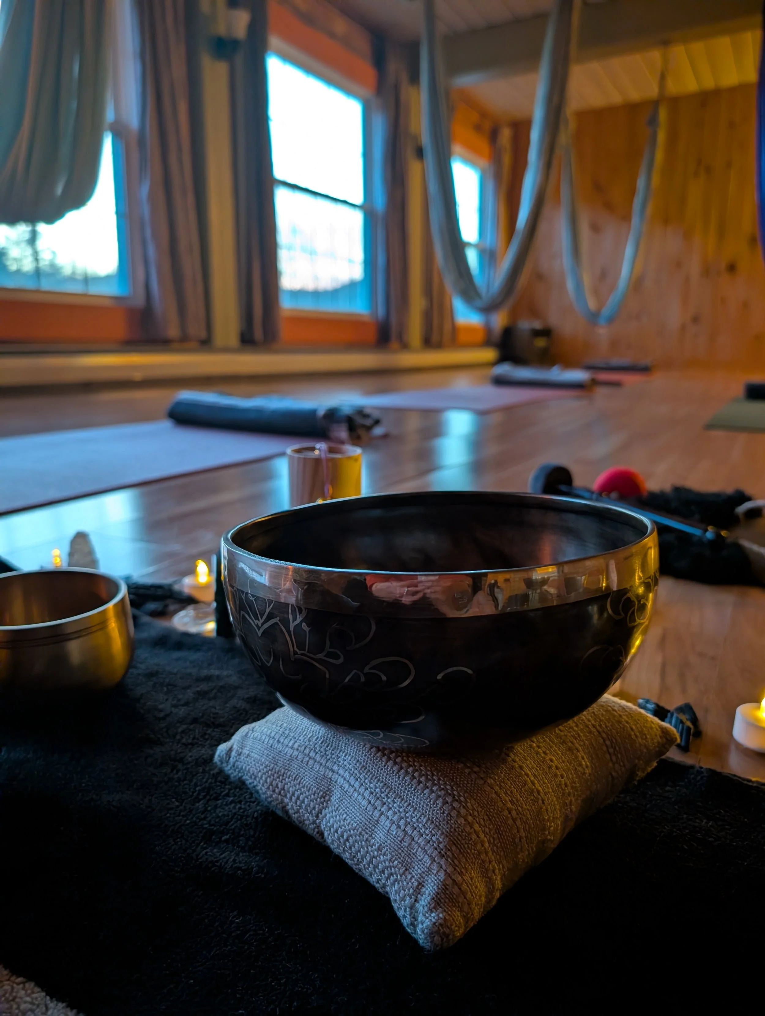Aerial Sound Healing & Meditation, Thursday January 15th, 5:30-7:00pm, Littleton NH