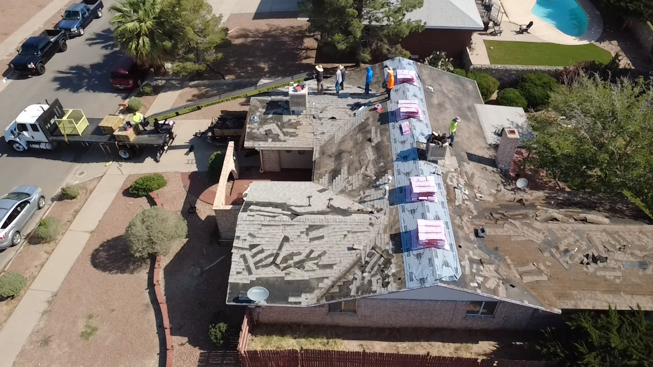 shingle roof replacement in el paso tx central area