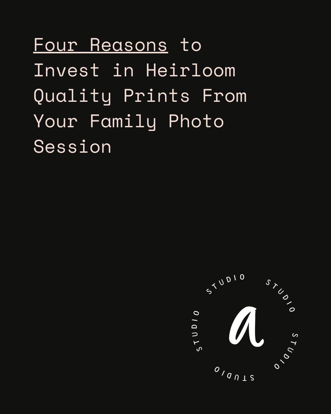 FIRST BLOG POST is Live: Four Reasons to Invest in Heirloom Quality Prints From Your Family Photo Session. Click through and visit link in bio to read more 👀
.
.
.
.
.
#familyphotographer #ottawafamilyphotographer #ottawaphotographer #ottawastudio