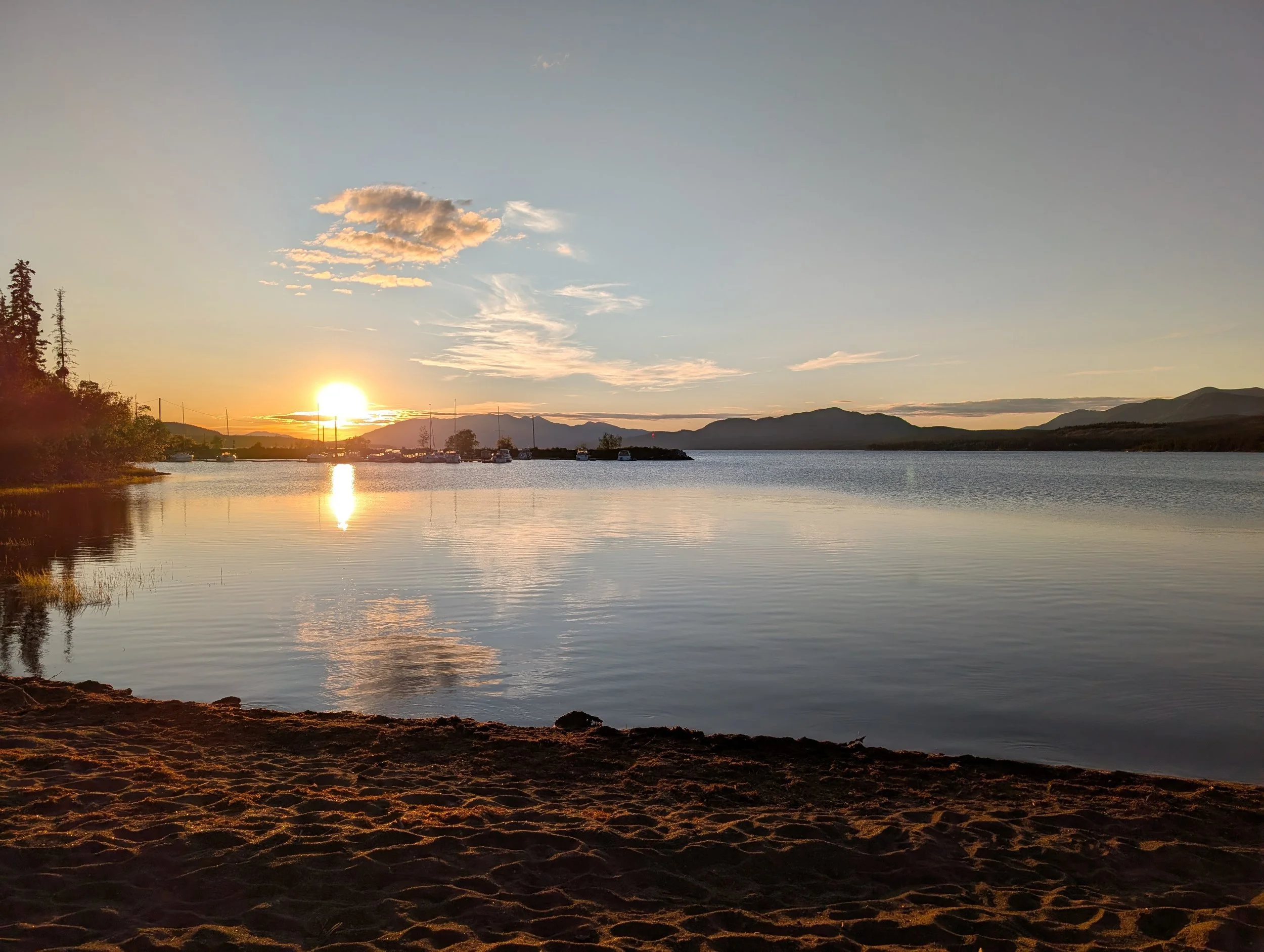 Marina at sunset