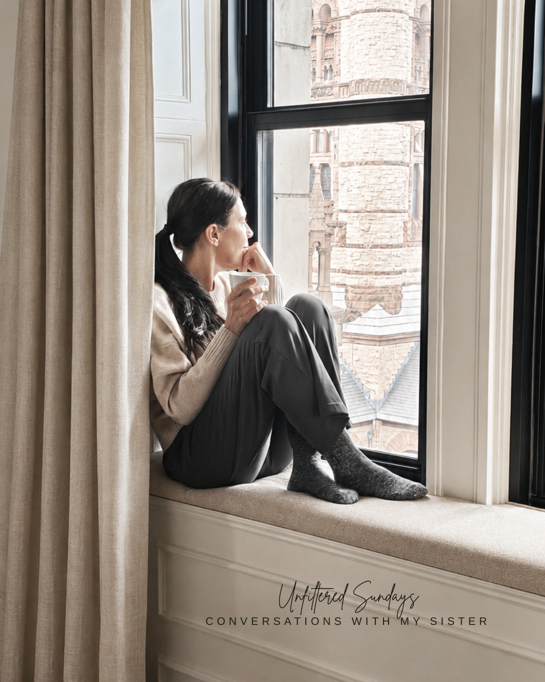 Midlife woman reflecting on her dreams, identity, and the way social media can shape what she thinks she wants.