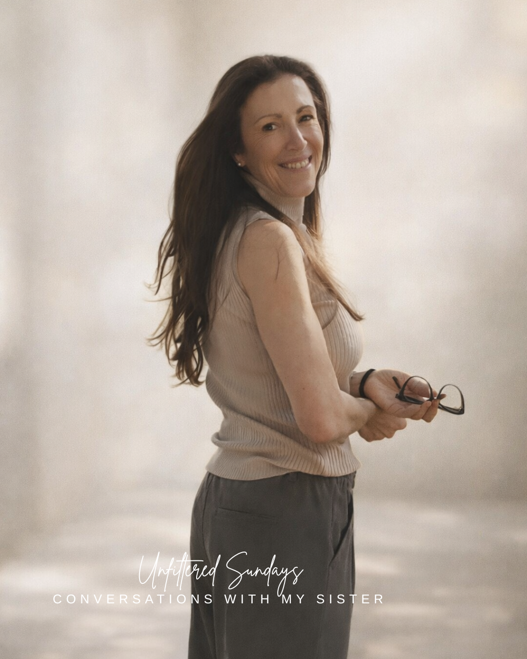 Woman reflecting on personal reinvention, identity and becoming the version of herself she has always wanted to be.
