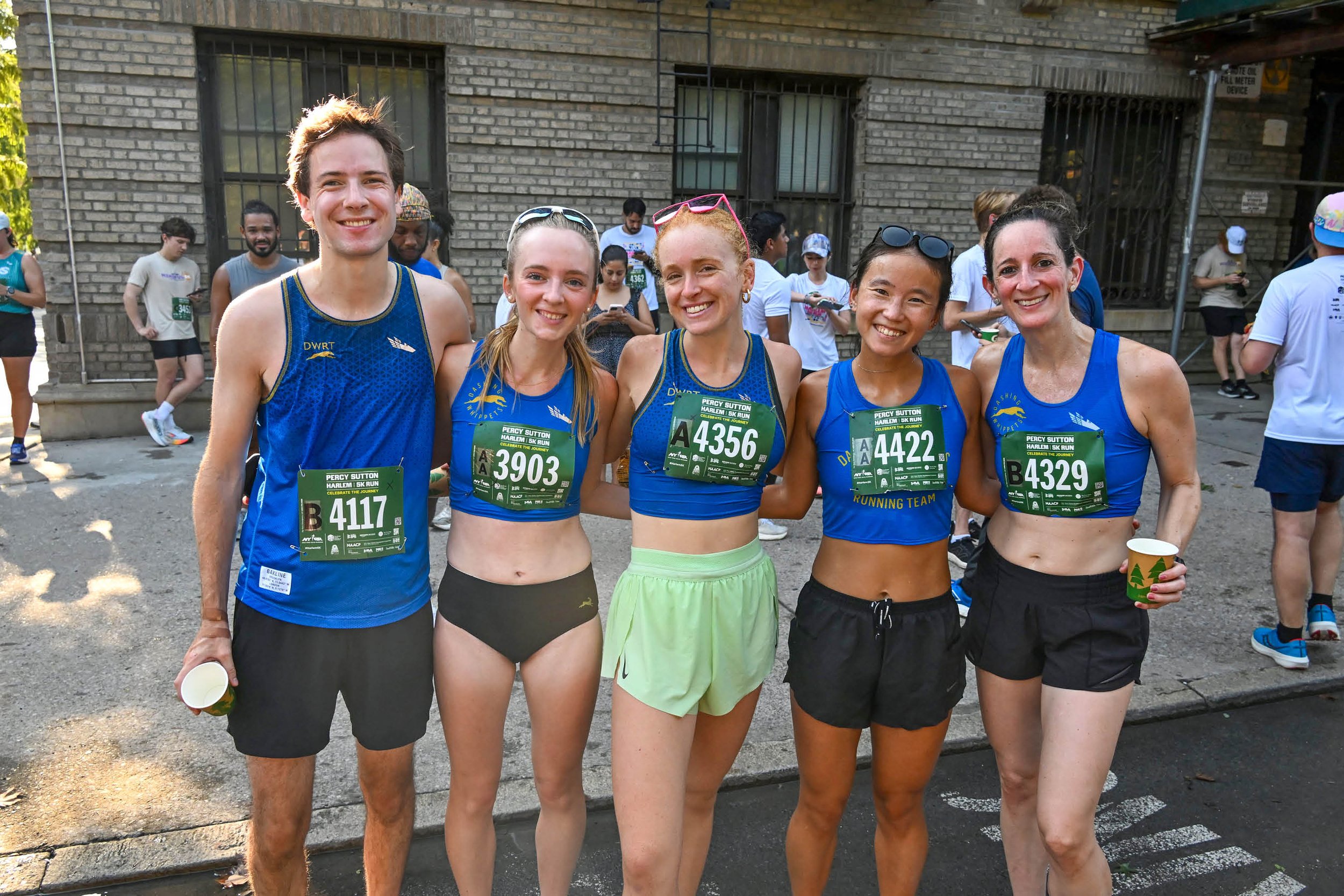 Dashing Whippets at NYRR Harlem 5K race
