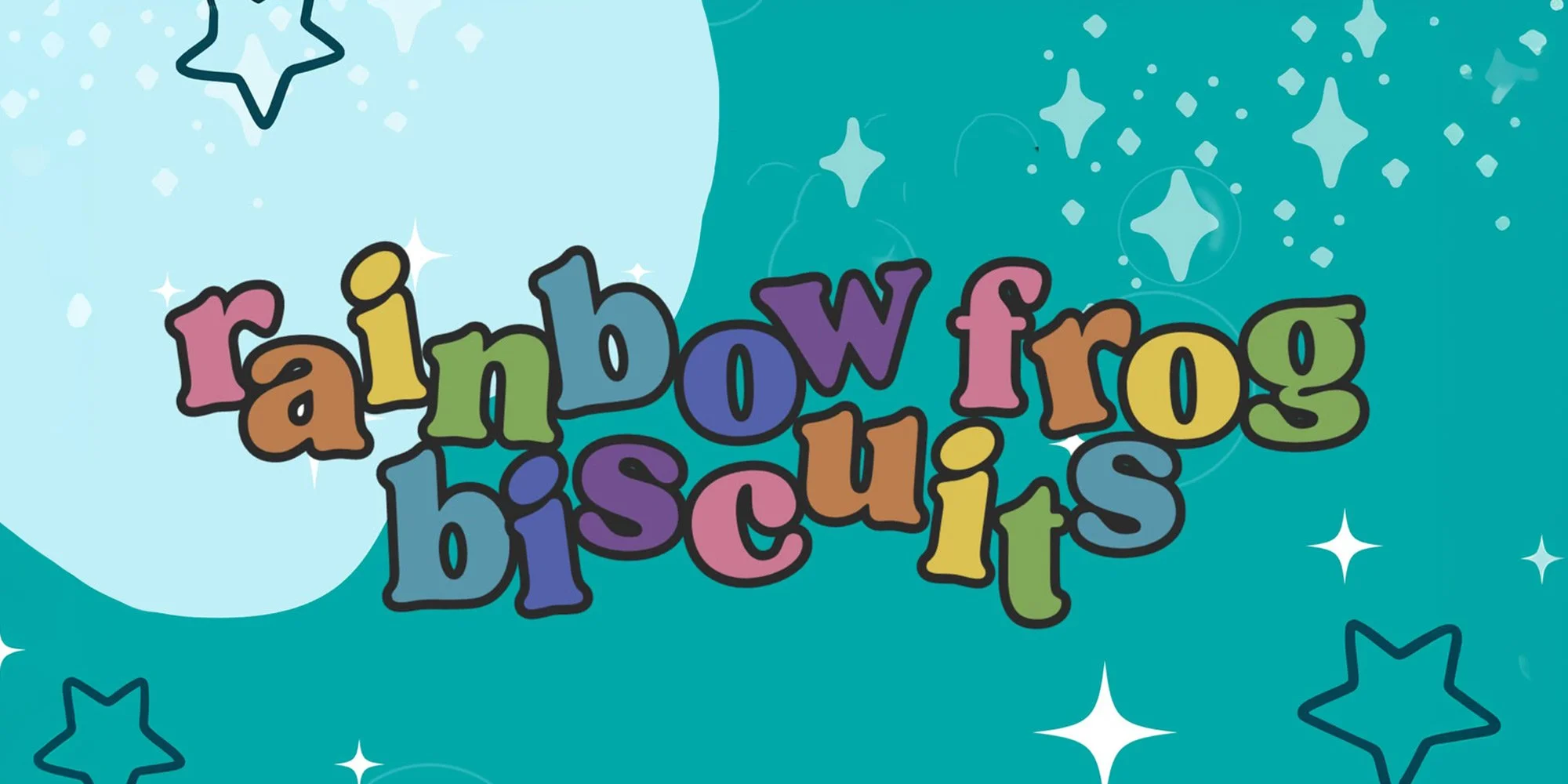 Rainbow Frog Biscuits