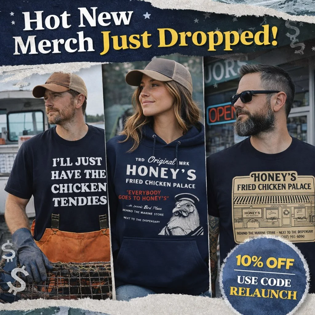 Snow day = couch day = accidentally buying merch.
We quietly (loudly) rebuilt the Honey&rsquo;s Merch Shop and dropped a bunch of brand-new designs. Hoodies. Tees. Statements.
Use code RELAUNCH for 10% off and dress like someone who knows where the g