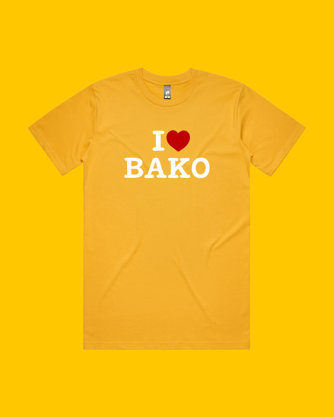 I Heart Bako Yellow Tee.png