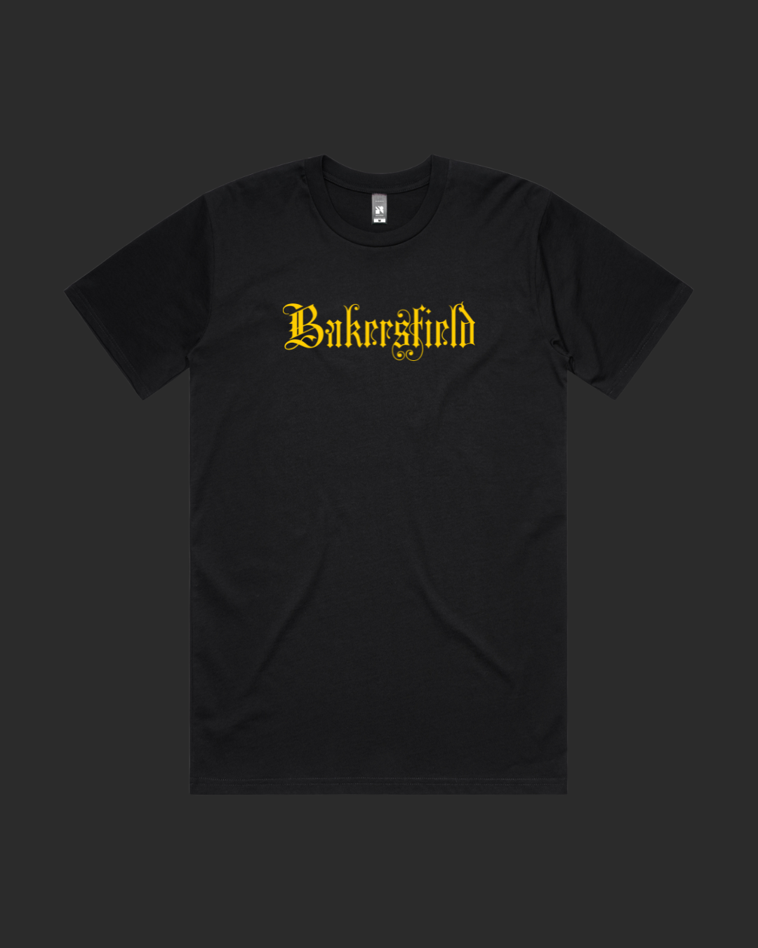 Old English Black Tee Yellow Text.png