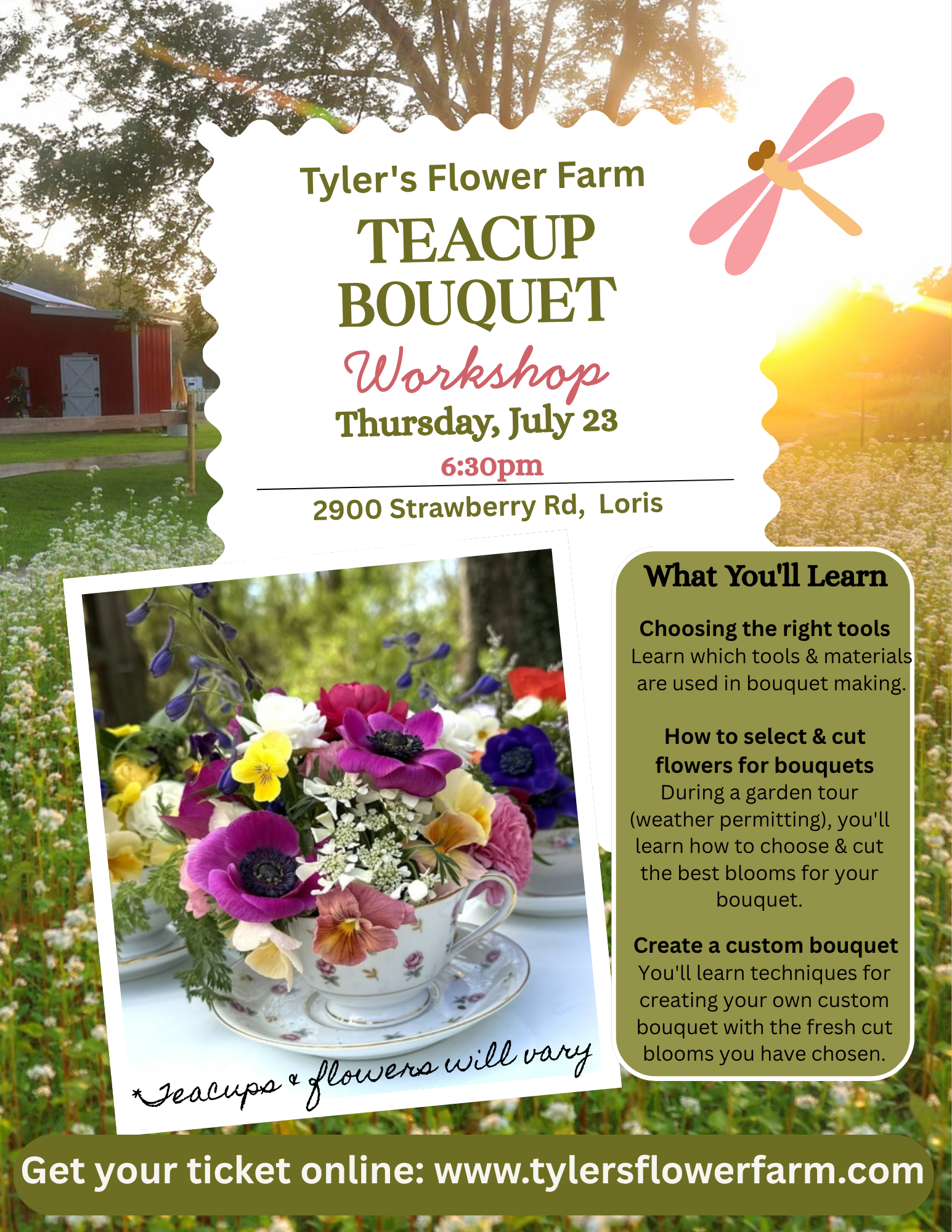 Teacup Bouquet Workshop