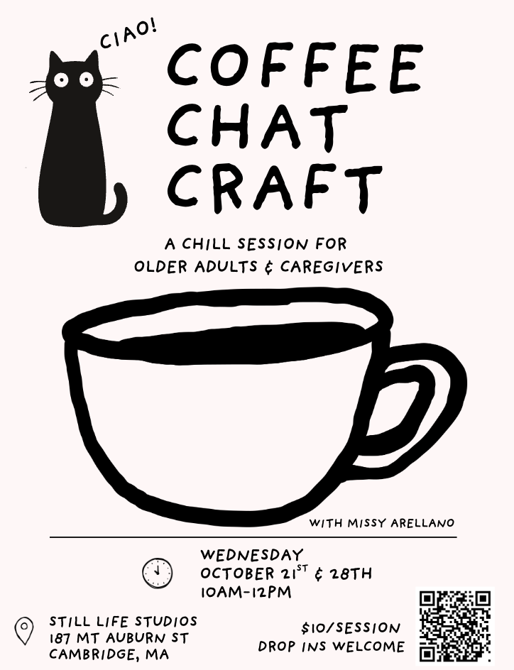 Coffee, chat, craft / a chill session for older adults &amp; caregivers