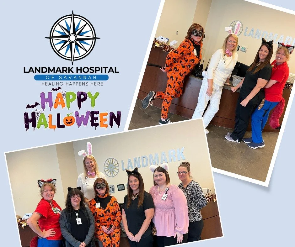 🎃👻 Halloween Week has begun at Landmark Hospital of Savannah! 👻🎃

We&rsquo;re kicking off the week with one of our favorites &mdash; Animal Day! 🐾🦁🐶🐼
Our staff showed up in their wildest looks to celebrate, and the halls were filled with laug