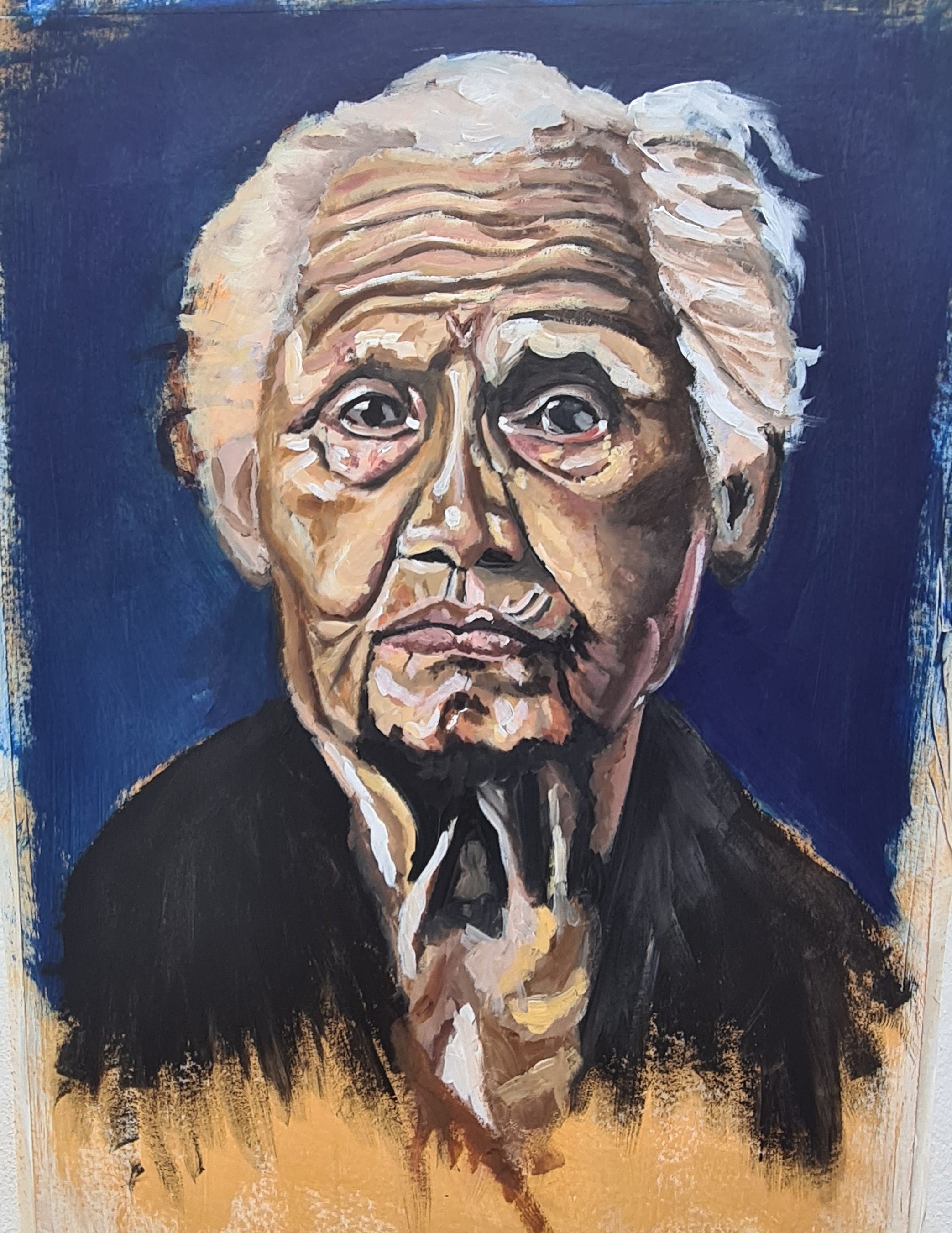 Grandma, 2024, acrylic on cardboard, 60 x 84 cm