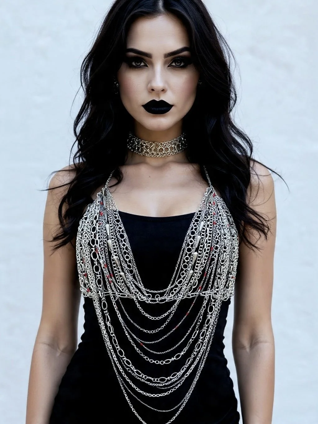 Static in Silver Body Chain - Stainless Steel