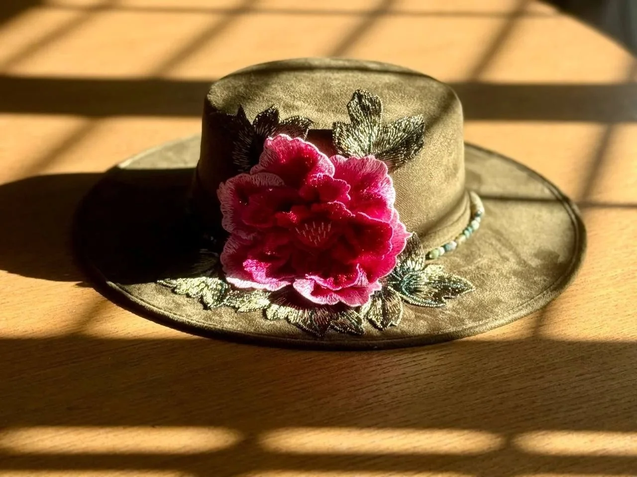 Olive Bloom Cordobés Hat with Agate Belt
