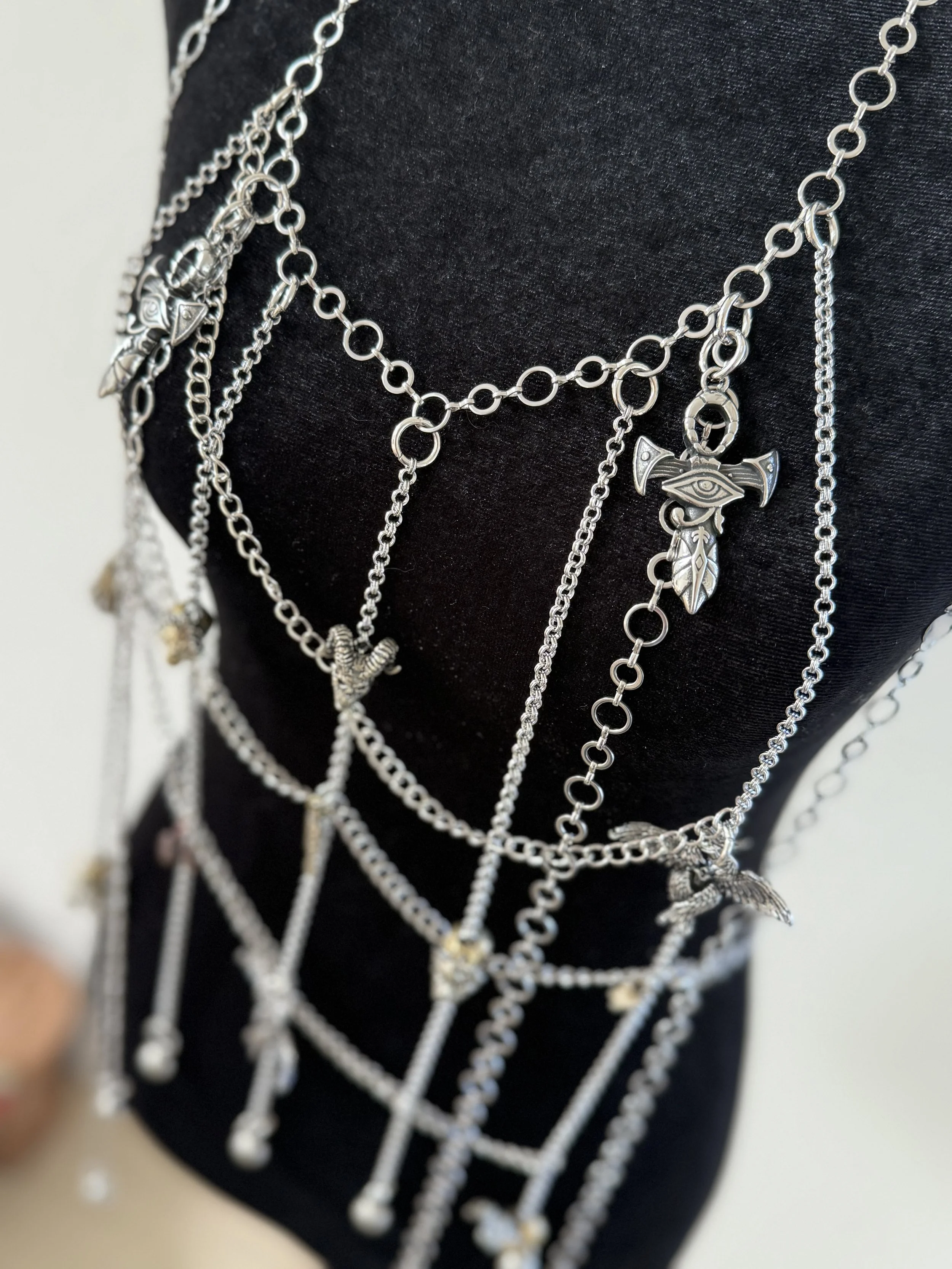 Bones Beneath the Mask Chain Harness