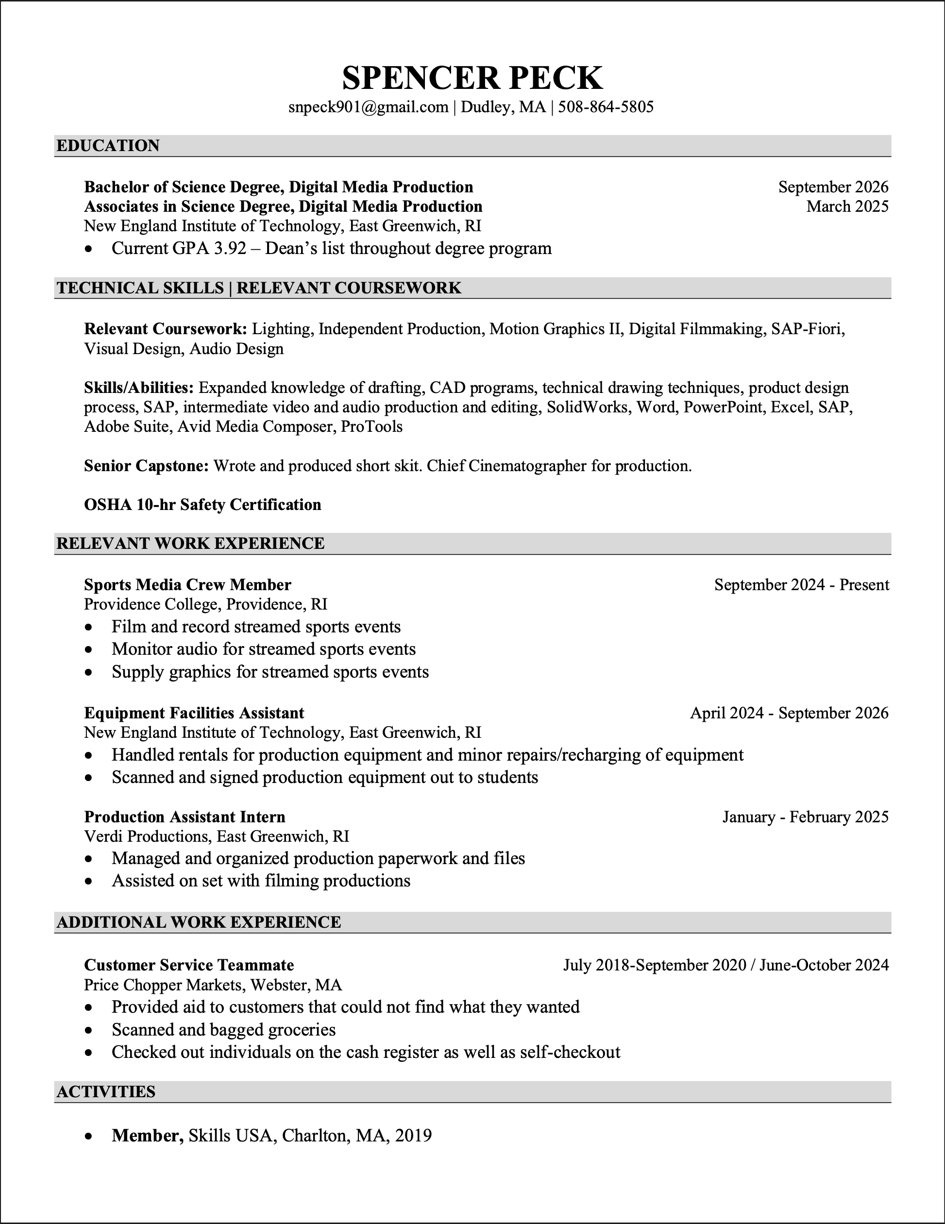 My Resume (September 2026)
