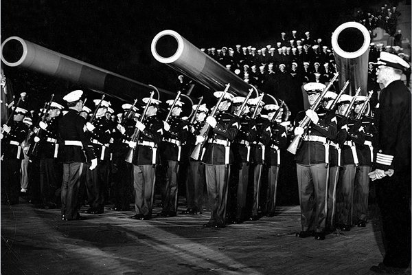 Captain Patrick and the Marine Drill Team