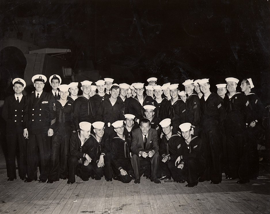 Ed Sullivan and Ship's Crew (photo sent by B. Hancock)