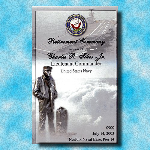 Retirement Ceremony for LCDR Charles Sikes aboard the USS Ronald Reagan CVN 76 Charles served aboard the Wisconsin, 1988-1989 in OE Div.