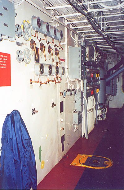 Port side bulkhead looking forward on Broadway.